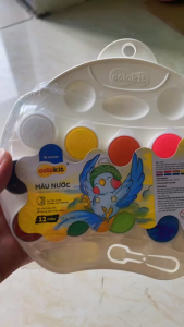 Màu nước Thiên Long Colokit WACO-C07 - lọ 6ml 12 màu kèm thìa và cọ vẽ