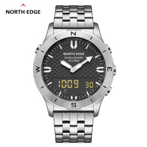 NORTH EDGE Snow Leopard original mens watch Swimming Watch 50M waterproof barometer altimeter compass temperature
