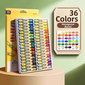 deli | Non-toxic No-mess Wax Crayons 36 Colors