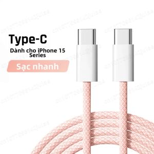 Cáp Sạc Nhanh USB C Sang USB C NNBILI 60W PD Cho iPhone 15 Pro Max iPad Air 5 Samsung Huawei Xiaomi - Dây Sạc Type-C