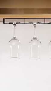 Wine Glass Holder Wall Mounted Multi-Function Wine Glass Hanging Rack Cup Storage Rack