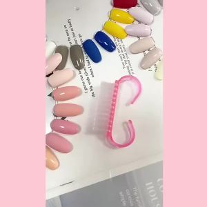 DUTRIEUX | 1/50Pcs Plastic Nail Art Brushes Pink Nail Hand Scrubbing Cleaning Brush Dust Cleaner Nail Art Manicure Soft Remover Tools