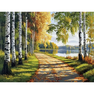 Street Tree Landscape Scenery Art Jigsaw Puzzle 500/1000/1200/2000PCS Immersive Puzzle Game Calming Gift for Adults