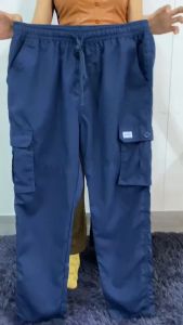 ZEKE Men Cargo Pants lalaki Tactical Six Pocket Working Cargo Pant Plain Trouser