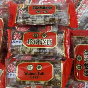 Huang Laowu Walnut Soft Cake Traditional Chinese Snack Special Product Sichuan Red Date Soft Candy Black Sesame Confectionery