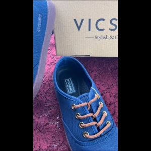 Vicsonz Womens Canvas Shoes VE79001 / VE79002 / VE79003 (Black / Grey / Navy)