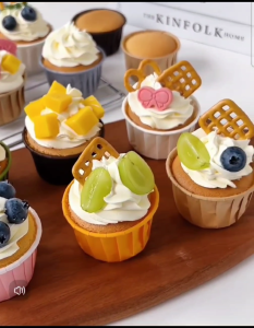 [50 PCS] Cetakan Cupcake Aluminium Foil Loyang Cupcake Tahan Panas/ Cetakan Kue Muffin Cupcake Natal