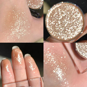 กากเพชรขาวดำเกล็ดแวววาวกันน้ำสี - จานอายแชโดว์ไฮไลท์ติดทนนานเครื่องสำอางทาตา