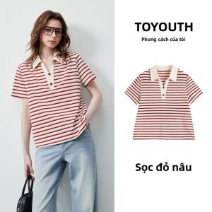 Toyouth | Áo thun polo dệt nổi họa tiết cut-out phong cách thủy thủ