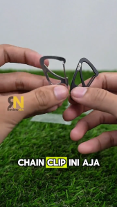 BFS123 Carabiner Stainless Steel Key Chain Clip Plus Ring Bulat Hook Buckle Gantungan Carabiner Multifungsi