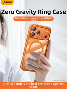 JECE | Transparent Magnetic Ring Case with Stand for iPhone