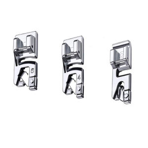 3Pcs Rolled Hem Sewing Machine Presser Foot Hemming Foot Kit For Singer Brother Janome Home Sewing Rolled Hemmer Presser Foot