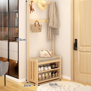MINGZHIYIFAN | Compact Multi-Functional Shoe Rack and Hanger for Apartments