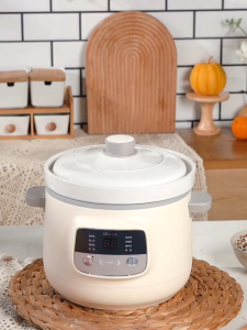 Bear Electric Stew Pot 2L/3L/4L Ceramic Automatic Large Capacity Electric Stew Cup Purple Clay Stew Pot Soup Pot Household Stew Soup Cooking Porridge Pot