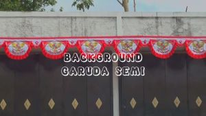 BENDERA BACKGROUND GARUDA SEMI 8 METER (10 GELOMBANG)