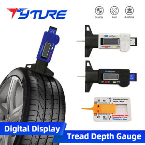 Digital Tread Depth Gauge For Car Tyre Tire Meter Thickness Gauges Automobile Tire Wear Detection Measuring Tool Depth Caliper