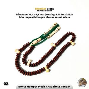 Tasbih Unab Maroko Mix Oud Sholib Putih Maroko