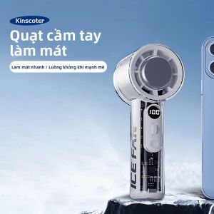 Máy Điều Hòa Cầm Tay Mini Cầm Tay KINSCOTER Quạt USB Tốc Độ Cao 100 Gió 3000mAh Làm Mát Turbo Để Sử Dụng Ngoài Trời