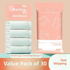 Disposable Pure Cotton Underwear Womens Travel Day Throw Shorts Non-Wash Maternity Postpartum Mens Briefs Kimhome Brand