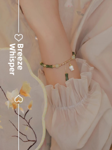 New Chinese Style Bracelet Womens Handmade Bracelet Bamboo Node Turquoise Gift for Best Friend Unique Design Fashion Jewelry