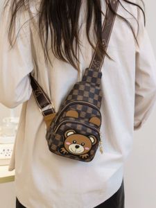 Fashionable Casual Crossbody Bag Womens Mobile Phone Bag Versatile Small Bag Single Shoulder Diagonal Bag Printed Soft PU