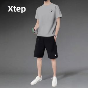 XTEP | Mens Ice-Silk Quick-Drying Permeable Sports Set For Fitness And Running
