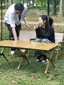 Outdoor Table Set Camping folding table chair set for 2-4 people portable camping set
