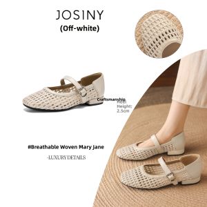 Josiny | Breathable Lace Flat Mary Jane Net Shoes
