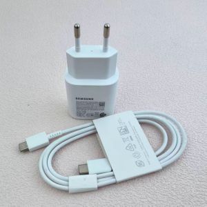 Samsung 25w PD Charger Super Fast Charge Adapter 1/1.8 M Type C Cable For Galaxy S25 S24 S23 S22 Ultra Z Flip Fold 7 6 5 4 3 A26