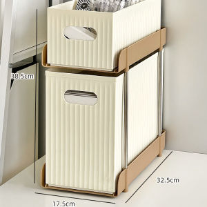 Sliding Under-table Storage Cart Multifunctional Shelf