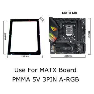 Computer Motherboard Backlight RGB Backplate Frame Symphony 5V ARGB SYNC For ATX MATX ITX Mobo Gamer MOD Light Polution