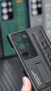 GKK Wrist Band Kick Stand Samsung S25 Ultra S25 Plus - S24 Ultra S24 Plus - S23 Ultra - S22 Ultra Premium Quality Thin Case