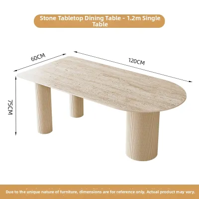 French Cream Modern Luxury Marble Dining Table Combination