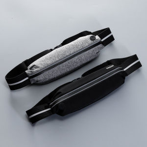 Men and Women Multi-functional Running Waist Bag Ultra-thin Waterproof Sporty Mobile Phone Bag Polyester Material