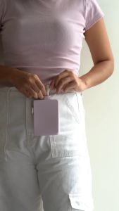 The Tidy Concept Clippable Card Pouch - Silicone Bag with Zipper and Adjustable Nylon Strap
