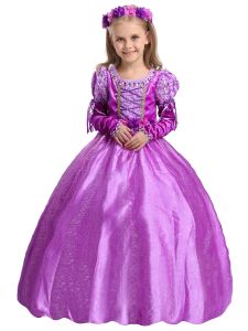 Princess Anna Elsa Costume Dress Childrens Performance Outfit Jasmine Cosplay Dress Halloween Costume Girls A-Line Skirt