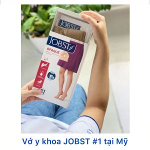 [CÓ QUÀ TẶNG] Vớ Y Khoa JOBST Opaque Gối Màu Da Hở Ngón Suy Giãn Tĩnh Mạch Áp Lực 20-30mmHg (Tất Y Khoa)