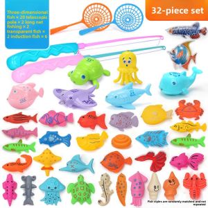 JIFANPAUL | Magnetic Fishing Toy for Kids Water Play Set with Large Water Pool