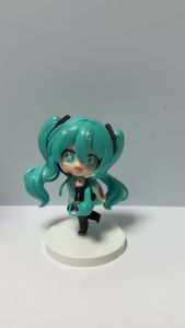 Bandai | 10cm 2026 New Anime Hatsune Miku backpack Q version kawaii Action Figure PVC Model Toys doll statue Desk Decor ornament Gift