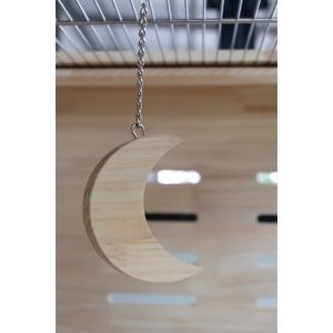 อุปกรณ์ตกแต่งภายในกรง โมบายแขวน สำหรับชินชิลล่า นก กระรอก แกสบี้ บุชเบบี้ หนูแฮมเตอร์ สวยงาม ไม้สนเกรดA