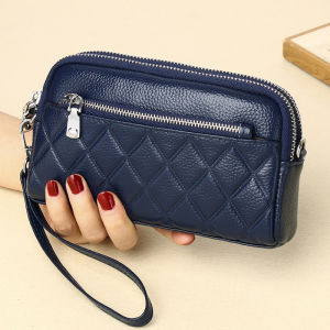 Trendy Leather Clutch Wallet for Women New 2025 Handbag with Mobile Phone Pocket Multi-Compartment Large Capacity
