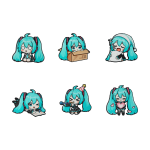 Takara Tomy | Bộ Ghim Cài Áo Anime Vocaloid Chibi Kawaii - 4/6/10 Chiếc Nhiều Tư Thế Thẩm Mỹ Kim Loại Phù Hợp Nam Nữ Phụ Kiện Ba Lô Quà Tặng Hoàn Hảo