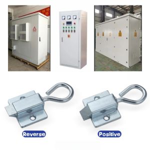 Automatic Door Bolt Latch Pull Ring Spring Bounce Locks Anti-theft Latch Hasp for IndustrialCommercial and Electrical Equipment