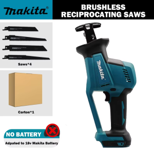 Makita | Makita DJR189 18V Brushless Cordless Reciprocating Saw with Rechargeable Battery Portable Power Tool for Wood and Metal Cutting