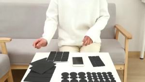 12/30/48PCS Rubber Adhesive Furniture Feet Pad Non Slip Table Chair Leg Mat Floor Protector For Home Table Stool Foot Protection