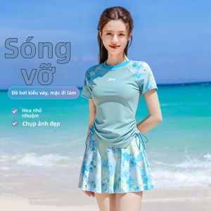 XTEP | Đồ Bơi Kín Đẹp Cho Phụ Nữ Có Dây Thắt