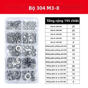 TIANZHUOJINSHU | Vít Đầu Lục Giác Thép Không Gỉ 304