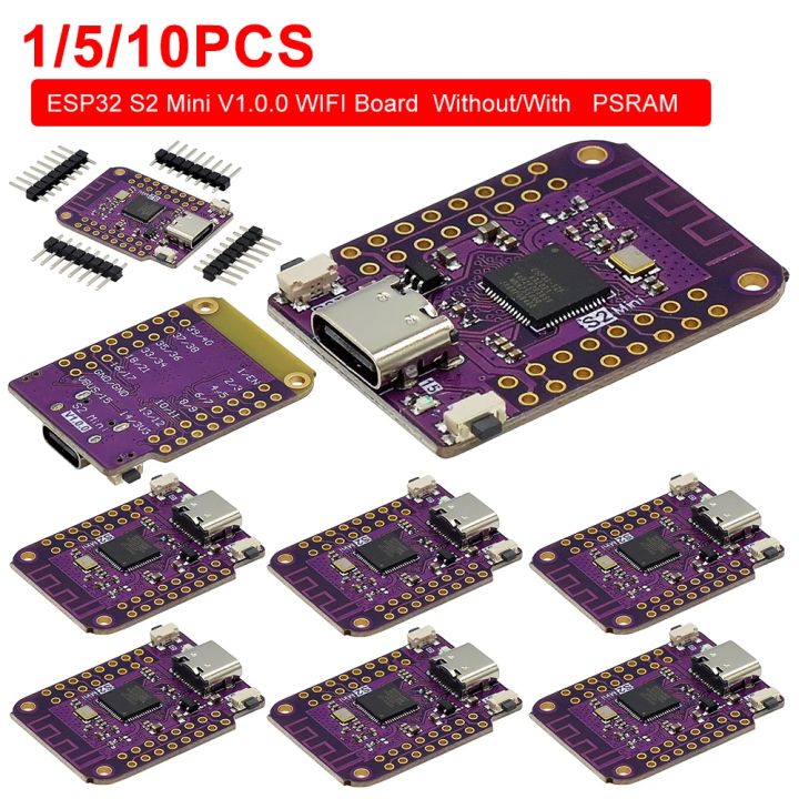 1 5 10pc esp32 s2 mini d1 mini board based esp32 s2fn4r2 4mb flash 2mb