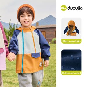DUDUJIA | Áo Khoác 3-trong-1 Cho Trẻ Em Chống Thấm Nước 4 Cấp Độ Softshell