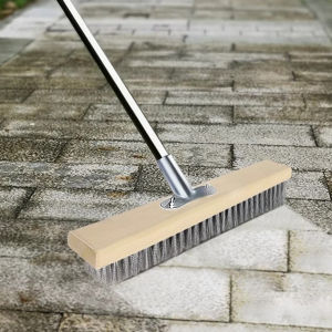 Amoki【Ready in Stock】 20/30cm Stainless Steel Wire Brush Head Moss Brush Heavy Duty Floor Brush